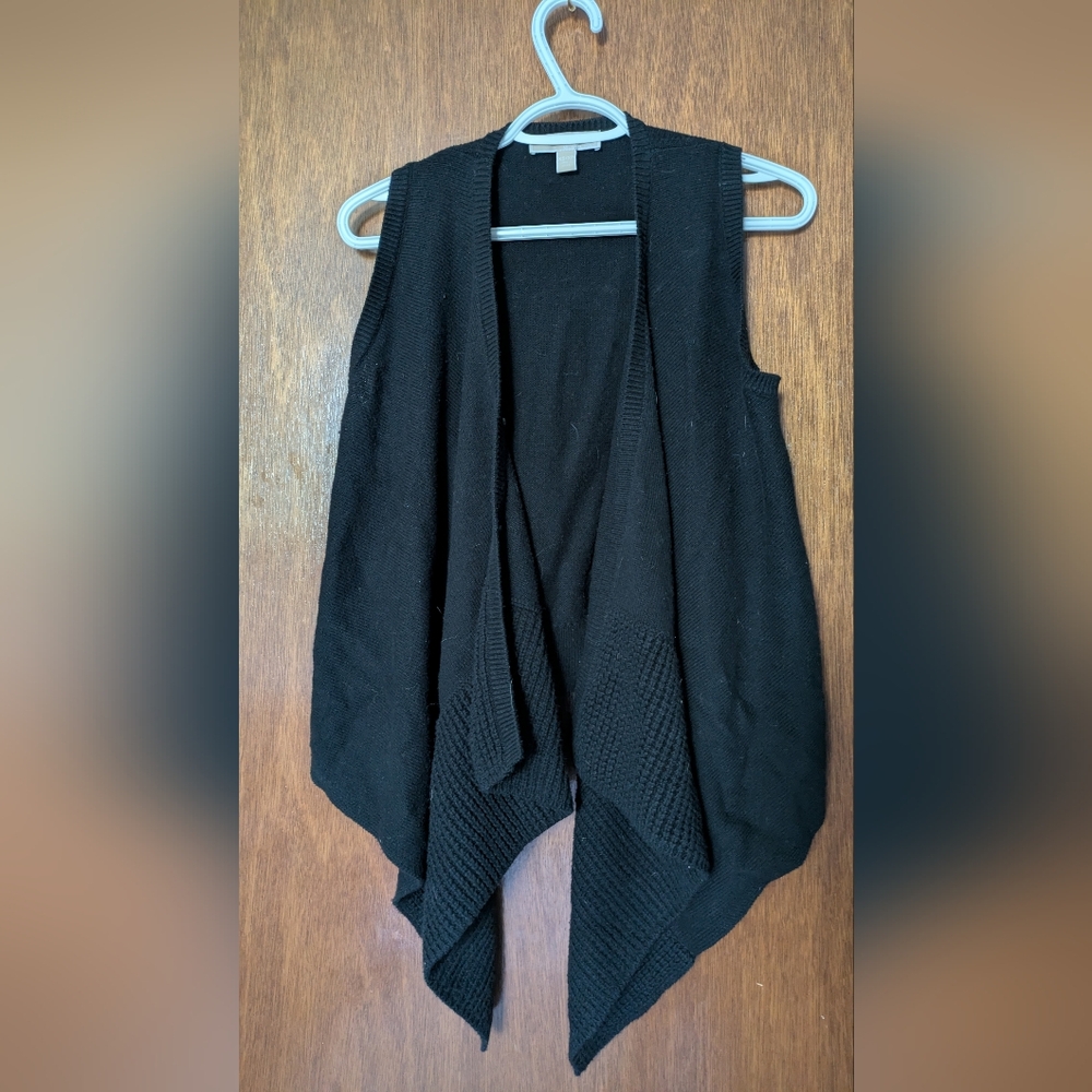 Michael Kors Black Open-Front Cardigan